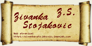 Živanka Stojaković vizit kartica